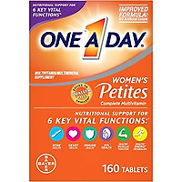 Viên Uống One A Day Petites Bổ Sung Vitamins A, C, E, Canxi, Biotin & B-Vitamins Cho Nữ (160 Viên) Nhập Khẩu Mỹ