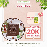 Tẩy Tế Bào Chết Cho Mặt Và Toàn Thân Từ Cà Phê Robusta Natural Coffee & Brown Sugar Scrub MILAGANICS 280g (Hũ)
