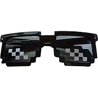 Mosaic Pixel Code Novelty Resolution Pixelated Pixel Sunglasses Cosplay Cartoon