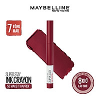 Son bút chì mịn lì 8h lâu trôi Maybelline New York Super Stay Ink Crayon Lipstick 1.2g
