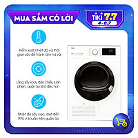 MÁY SẤY QUẦN ÁO TEXGIO NGƯNG TỤ TGDC805 8Kg- HÀNG NHẬP KHẨU