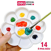 Khay pha màu 10/14 ngăn Deli - 1 chiếc - 9402 / 9403