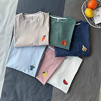 Áo Thun Form Rộng Trái Cây Thêu Unisex - A54