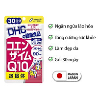 Viên uống chống lão hóa da DHC Nhật Bản Coenzyme Q10 thực phẩm chức năng bổ sung vitamin C làm đẹp da, hỗ trợ não bộ JN-DHC-COE