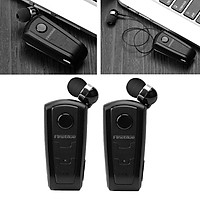 2x Mini in-Ear Bluetooth Headset Headphone Collar Clip Business Earphone