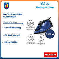 Bàn Ủi Hơi Nước Philips GC3920 (2500W) - Hàng chính hãng
