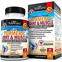 Turmeric Capsules with Ginger & Synergyfit Spice Blend- Supplement for Joint Comfort & Muscle Flexibility- 3-Way Mobility Support- with BioPerine Black Pepper and Curcumin for Improved Absorption