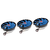 3Pcs Bearing CPU Cooler Fan Heatsink Radiator for Intel Socket LGA1156/1155