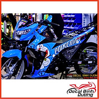 Decal Xe Máy - Tem Trùm Dành Cho Satria, Raider Mẫu Doraemon Cực Dễ Thương