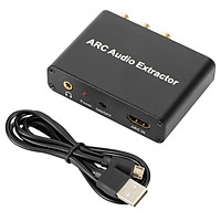 ARC Audio Extractor HD-ARC Audio Return Channel Adapter Support Optical Fiber Coaxial RCA 3.5mm Output Suitable for Audio Ampifier Speaker Headset HDTV