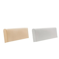 2pc Headboard Cover Protector Stretch Bed Head Slipcover 55-67" Width Beige/Gray