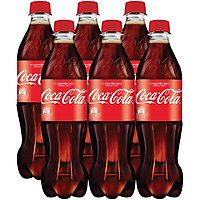 Lốc 6 Chai Nước Giải Khát Có Gas Coca-Cola (600ml / Chai)