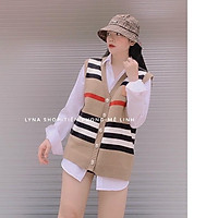 Áo gile len nữ ulzzang hàn quốc freesize cổ chữ V phong cách trẻ trung