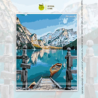 Tranh tô màu 40x50cm có khung Sắc Màu Thiên Nhiên T2078
