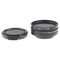 Camera Filter Kit 37mm Camera UV & CPL Lens Filter w/ Lens Cover For Xiaoyi 4K