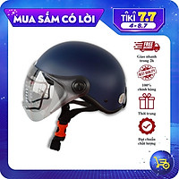Mũ bảo hiểm nửa đầu Gro ST01 phong cách, màu sắc trẻ trung cho nam nữ, nón bảo hiểm hai mẫu kính an toàn, thời trang- Hàng chính hãng