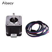Aibecy 42 Stepper Motor 2 Phase 0.9 Degree Step Angle Low Noise 17HS4401S Stepping Motor with 1m Cable for CNC 3D