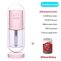 200Ml Magic Bóng Không Dây Máy Phun Sương Tạo Độ Ẩm Siêu Âm Thanh USB Không Khí Ẩm Máy Tạo Độ Ẩm Phun Sương Làm Với Pin Mini Văn Phòng Máy Lọc Không Khí