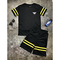 Bộ Hè Nam Ong Viền Tay Vàng Hottt