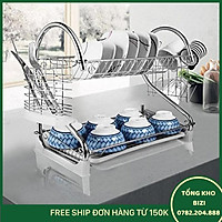 Kệ Úp Bát 2 Tầng - Free Ship Toàn Quốc