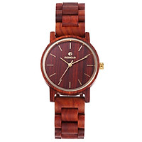 Men's Wooden Watch REDEAR Wood Watch Analog Quartz Ultra Light Business Casual Watches Wristwatch His and Hers Lovers