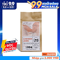 Cà phê Robusta Lâm Đồng rang mộc sạch nguyên chất - Túi 250Gr (Dạng Bột)