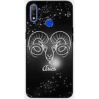 Ốp lưng dành cho Realme 3 Pro mẫu Cung hoàng đạo Aries (đen)