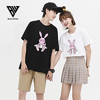 【HOT TREND】Áo Thun Tay Lỡ nam nữ Unisex Rabbit Draw C Tee cotton co dãn 4 chiều