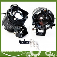 Đèn trợ sáng mini bi cầu lồi tròn 36W dành cho moto HJG ánh sáng trắng vàng Green Networks Group ( 1 Cặp )