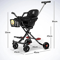 Xe đẩy 2 chiều cho bé - Xe đẩy gấp gọn đu lịch - Xe đẩy em bé - Hàng Nhập Khẩu