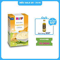 Bột ăn dặm dinh dưỡng Sữa, Ngũ cốc & rau củ tổng hợp HiPP Organic 250g