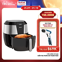 Nồi chiên không dầu vỏ thép Tefal EY701D15 - Dung tích 5.6L Size lớn XXL Công suất 1850W - Hàng chính hãng