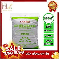 Đất Sạch Đất Hữu Cơ Đa Dụng Lavamix 6.5dm3(2.5 - 2.8kg) Trồng Rau Sạch Hoa Kiểng Bằng Đất Sạch, Xơ Dừa, Phân Bón Hữu Cơ