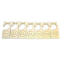 8pcs Baby Closet Size Divider Wooden Baby Closet Organizers Hanging Closet Dividers for Home Nursery Baby Clothes