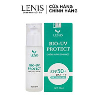 Kem Chống Nắng Sinh Học Bio UV Protect Lenis SPF50+ Pa+++ 50ml dạng Gel Không Nhờn Rít Thẩm Thấu Nhanh