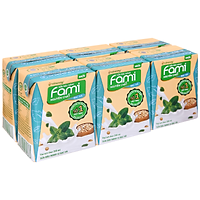 Big C - Lốc 6 sữa đậu nành Vinasoy Fami bạc hà 200ml - 30837