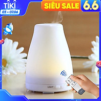 Máy Khuếch Tán Tinh Dầu Chuyên Dụng Cho Gia Đình Và Văn Phòng, Máy Phun Sương Siêu Âm Khuếch Tán Tinh Dầu Tích Hợp Đèn Led 7 Màu Trang Trí Phòng Cực Đẹp