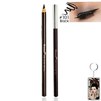 Chì vẽ mí mắt Aroma Eyeliner Pencil Hàn Quốc No.101 Black tặng kèm móc khoá