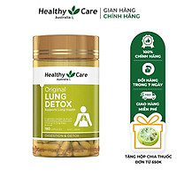 Viên uống giải độc phổi Healthy Care Original Lung Detox 180 viên