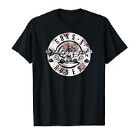 Áo thun cotton unisex in hình Guns N Roses Official Floral Bullet From Suông, Chất Thun Co Giãn Tốt, Thoáng Mát-9301