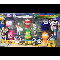 Bộ đồ chơi lắp ráp, xếp hình đội bay biến hình super wings size lớn (mẫu ngẫu nhiên)