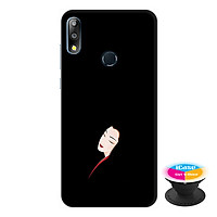 Ốp lưng điện thoại Asus Zenfone Max Pro M2 hình Mặt Người Mẫu 1 tặng kèm giá đỡ điện thoại iCase xinh xắn - Hàng chính hãng