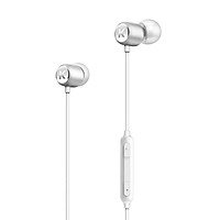 Cool dog (KUGOU) M1L music wired headset sports headset mobile phone headset in-ear headphones metal body TPE material is not easy to entangle light fashion moonlight white