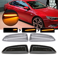 Dynamic LED Side Indicator Light For Opel Vauxhall Astra J K Insignia B Zafira C (Clear)