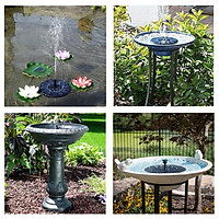 Solar Panel Powered Submersible Fountain Garden Pond Water Pump