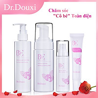 Bộ 4 Sản Phẩm Chăm Sóc Vùng Kín Phụ Nữ Dr.DOuxi- Dung Dịch Vệ Sinh + Kem Dưỡng Hồng Và Se Khít Vùng Kín + Xịt Phụ Khoa + Nước giặt ta đổ lót Dr.Douxi