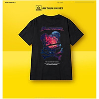 Vải Cotton Áo Thun Tay Lỡ Unisex Habit 43 - Màu đen trắng