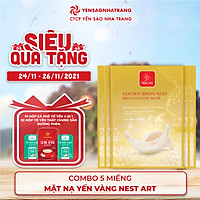 Hộp 05 mặt nạ yến vàng Nest art