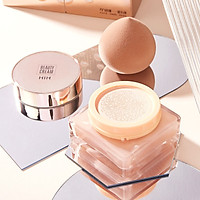 Kem nền che khuyết kháng nước dưỡng ẩm da HIH Beauty Cream Tặng kèm bông đánh phấn