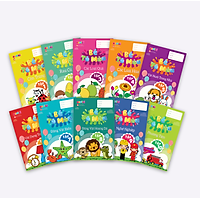 Bộ sách tô màu với 10 chủ đề gần gũi, quen thuộc cho bé trai, bé gái 2 tuổi, 3 tuổi & 4 tuổi - Hapiki - Tặng kèm túi đựng cho bé